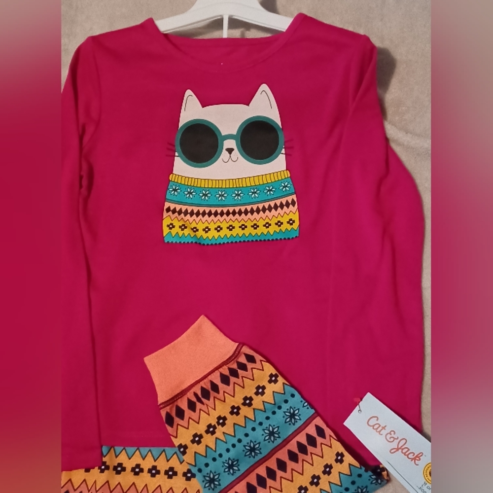 2pc Pajama Girls szS6/6X Long sleeve shirt & pants